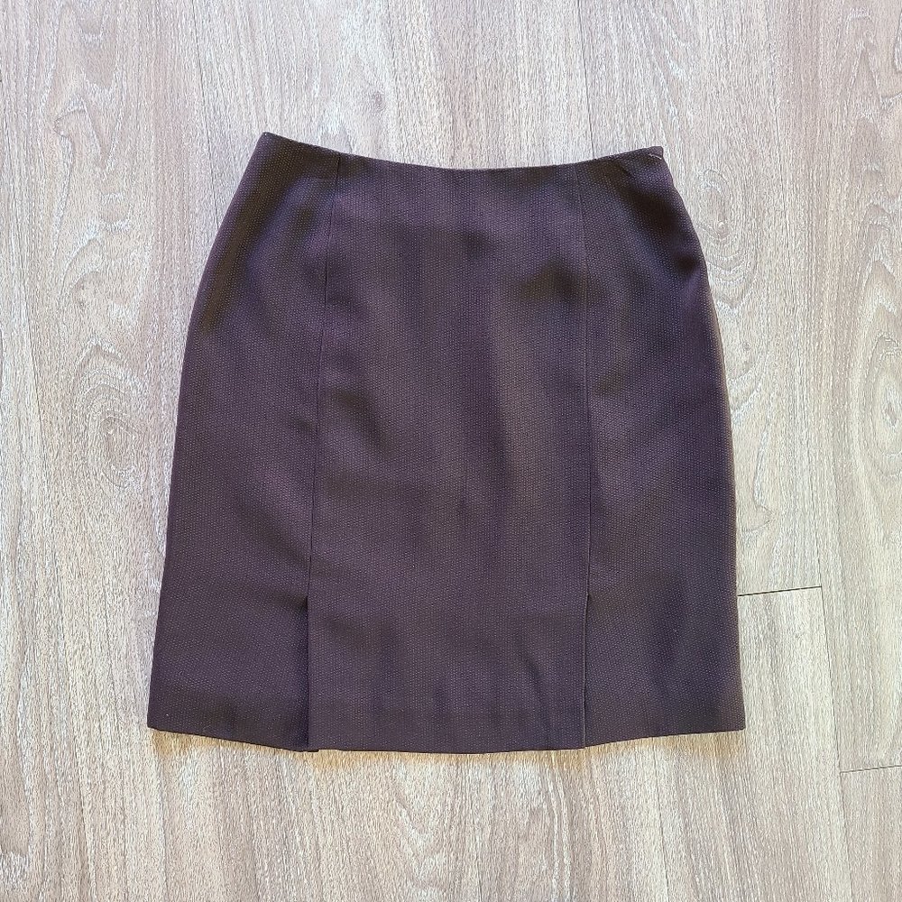 Alfani Brown Pin Dot Pencil Skirt 2P
